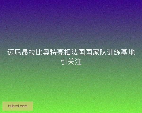 迈尼昂拉比奥特亮相法国国家队训练基地引关注